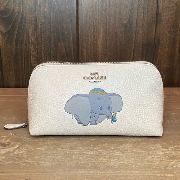 NWT Authentic Disney X Coach Dumbo Cosmetic Case - Picture 1 of 8